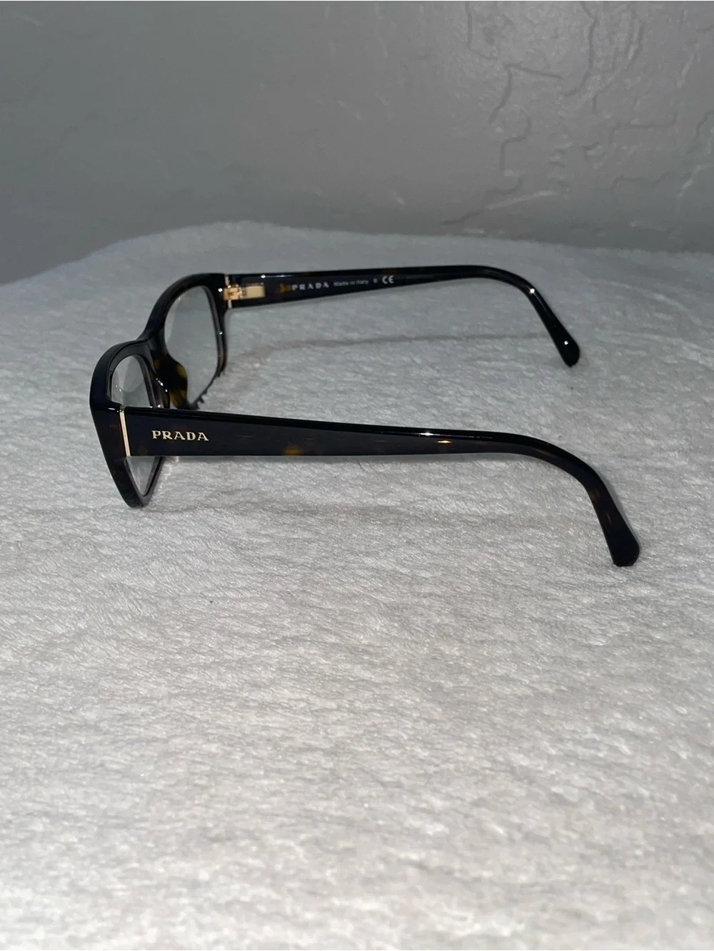 EUC-Prada Tortoise 52MM Eyeglass Frames-Made in Italy